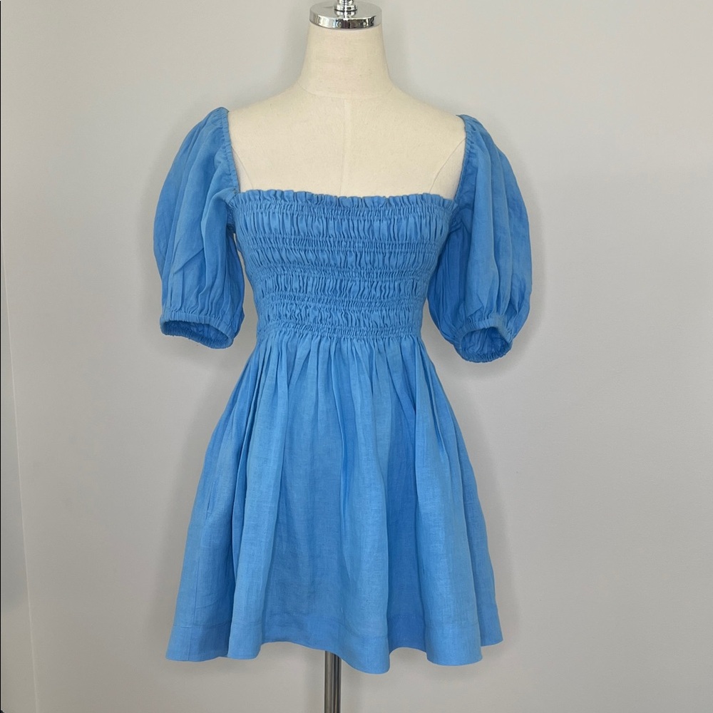 LOUISE New York LOVE this dress and PERFECT for spring. smocked 100% Linen